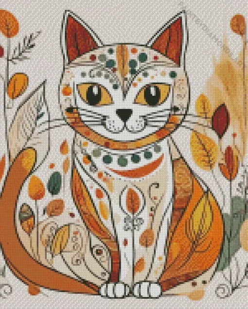 Bohemian Cat Diamond Painting