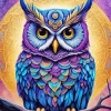 Bohemian Owl Diamond Painting