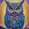 Bohemian Owl Diamond Painting