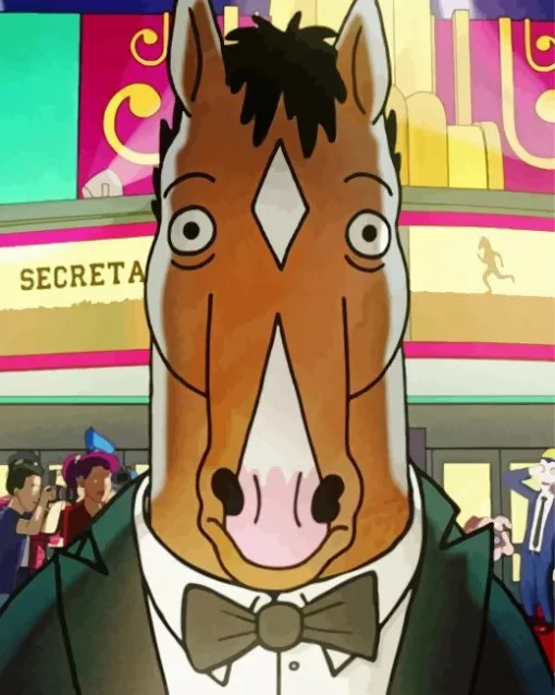 Bojack Horseman In Suit Diamond Painting