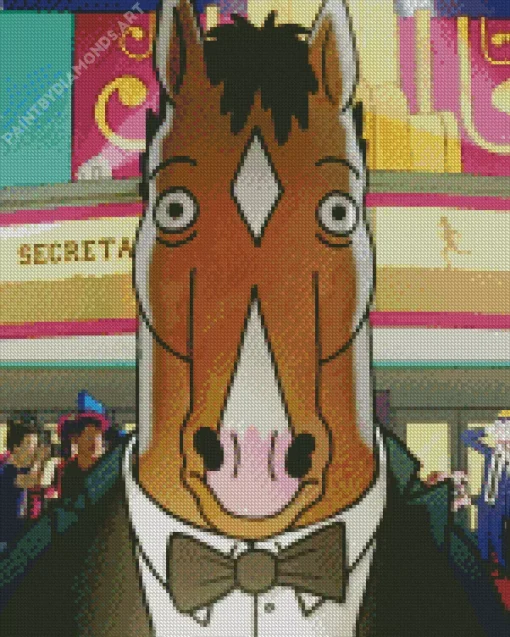 Bojack Horseman In Suit Diamond Painting