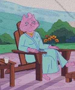 Bojack Horseman Princess Carolyn Diamond Painting