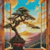 Bonsai Tree In Windows Diamond Painting