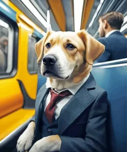 Classy Dog In A Suit Diamond Painting