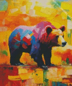 Colorful Bear Diamond Painting