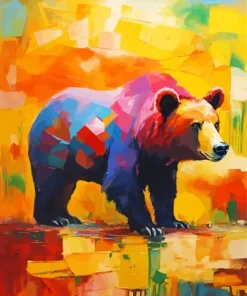 Colorful Bear Diamond Painting