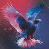 Colorful Bird Flying Diamond Painting