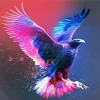 Colorful Bird Flying Diamond Painting