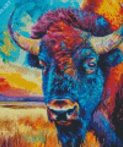 Colorful Buffalo Diamond Painting