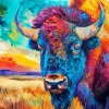 Colorful Buffalo Diamond Painting