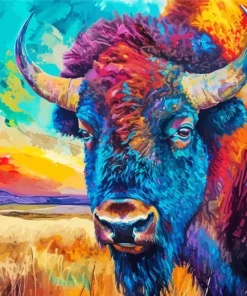 Colorful Buffalo Diamond Painting