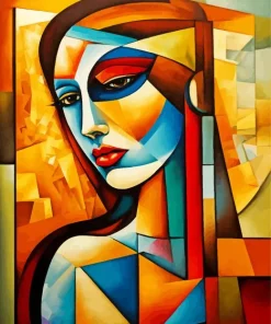 Colorful Cubism Lady Diamond Painting