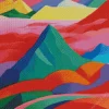 Colorful Mountain Diamond Painting