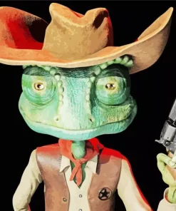 Cowboy Rango Character Diamond Painting