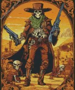 Cowboy Skeleton Diamond Painting