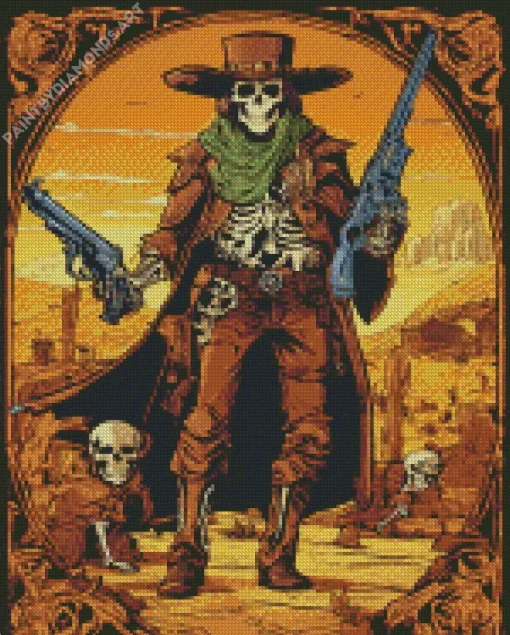 Cowboy Skeleton Diamond Painting