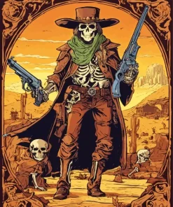 Cowboy Skeleton Diamond Painting