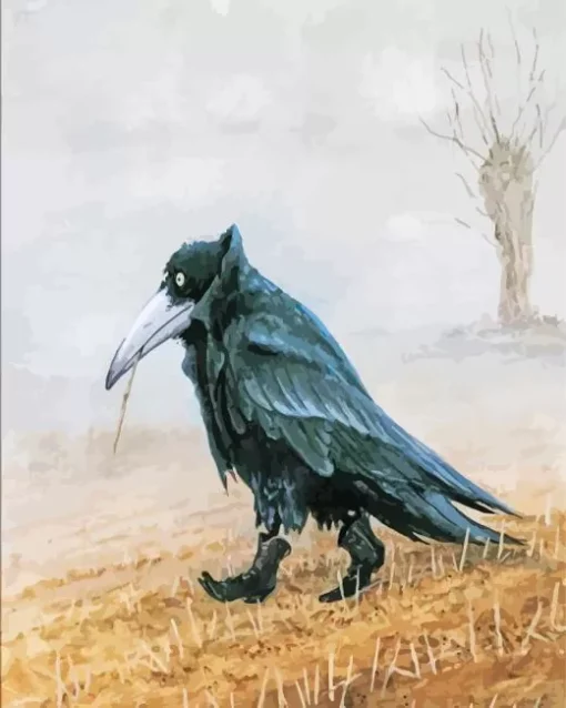 Crow Wearing Boots Diamond Painting