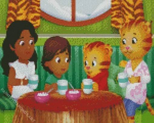 Daniel Tigers Neighborhood Diamond Painting