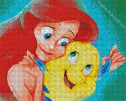 Disney Flounder Diamond Painting