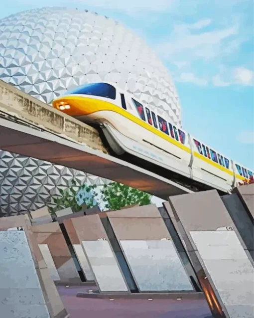 Disney Monorail Diamond Painting