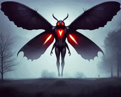 DnD Mothman Diamond Painting