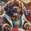 Dog Gambling Art Diamond Painting