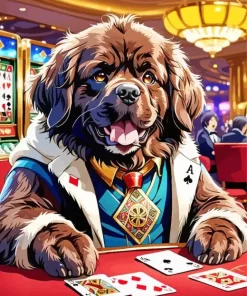 Dog Gambling Art Diamond Painting