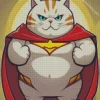 Fat Superhero Cat Diamond Painting