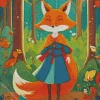 Fox Woman Diamond Painting