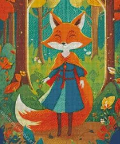 Fox Woman Diamond Painting