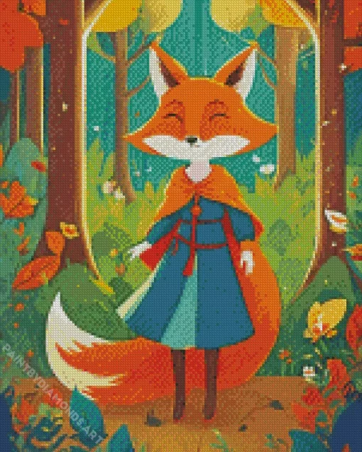 Fox Woman Diamond Painting