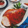 Glazed Ham Dish Diamond Painting