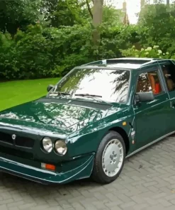 Green Lancia Car Diamond Painting