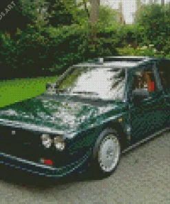 Green Lancia Car Diamond Painting