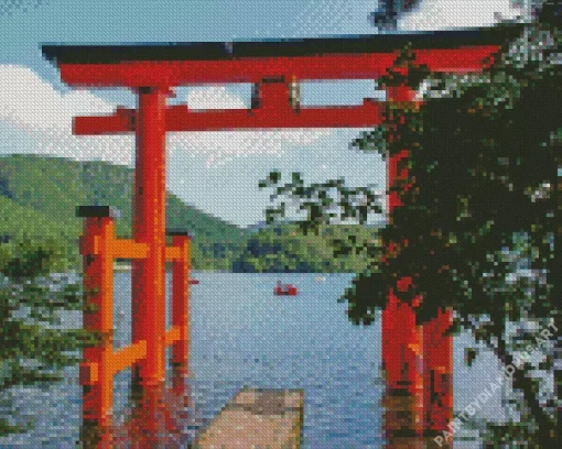 Hakone Shinto Shrine Diamond Painting