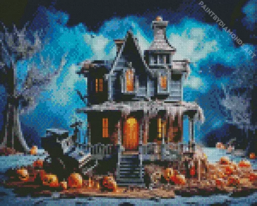 Halloween House Diamond Painting