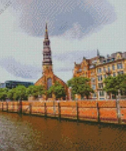 Hamburg River Diamond Painting