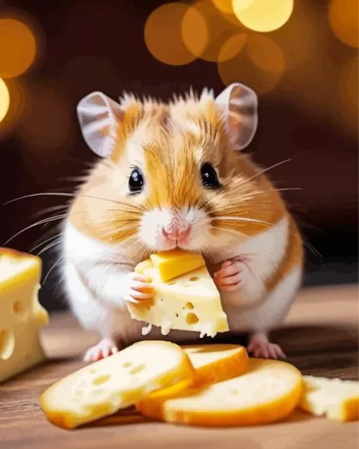 Hamster Eating Diamond Painting