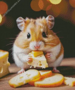 Hamster Eating Diamond Painting