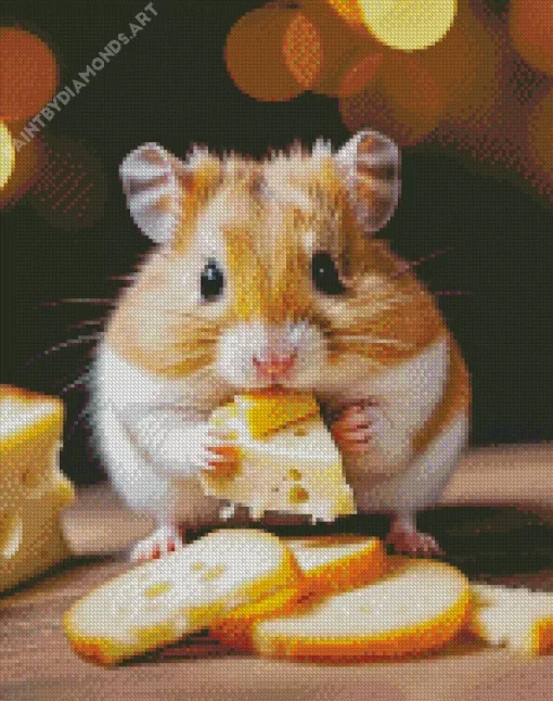 Hamster Eating Diamond Painting