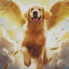 Happy Dog In Heaven Diamond Painting