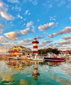 Harbour Town Lighthouse Diamond Painting