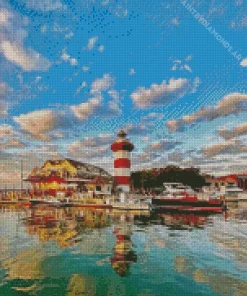 Harbour Town Lighthouse Diamond Painting