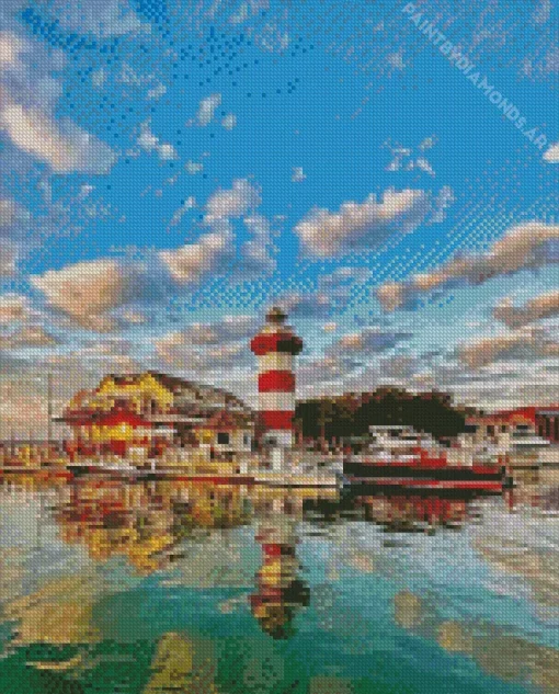 Harbour Town Lighthouse Diamond Painting