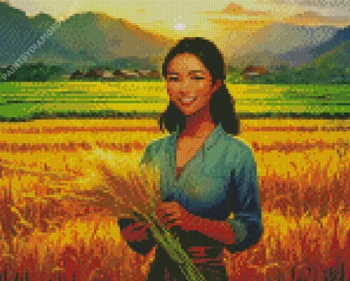 Harvest Girl Diamond Painting