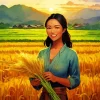 Harvest Girl Diamond Painting