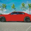 Hellcat Charger Red Diamond Painting