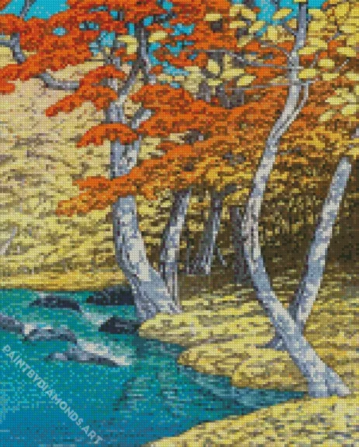 Herfst In Oirase Hasui Kawase Diamond Painting