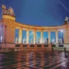 Heroes Square At Night Diamond Painting